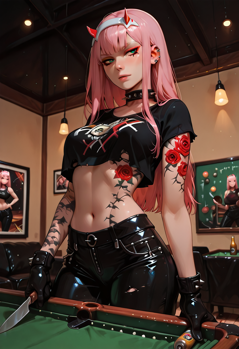 A6 Waifu Board Tied Pool Hall Zero Two