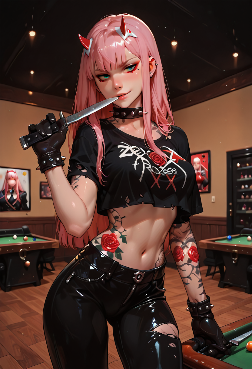 A6 Waifu Board Tied Pool Hall Zero Two