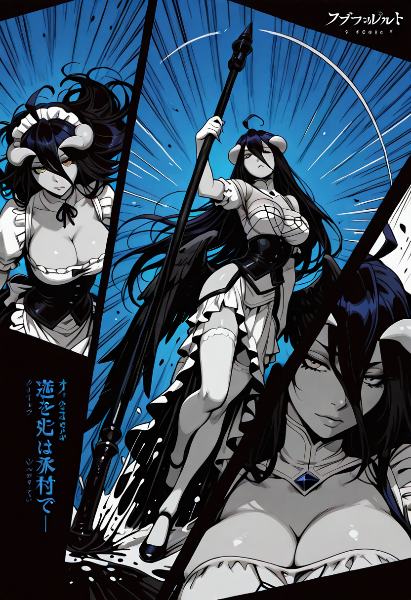 A6 Waifu Board Tied Comic Book Albedo