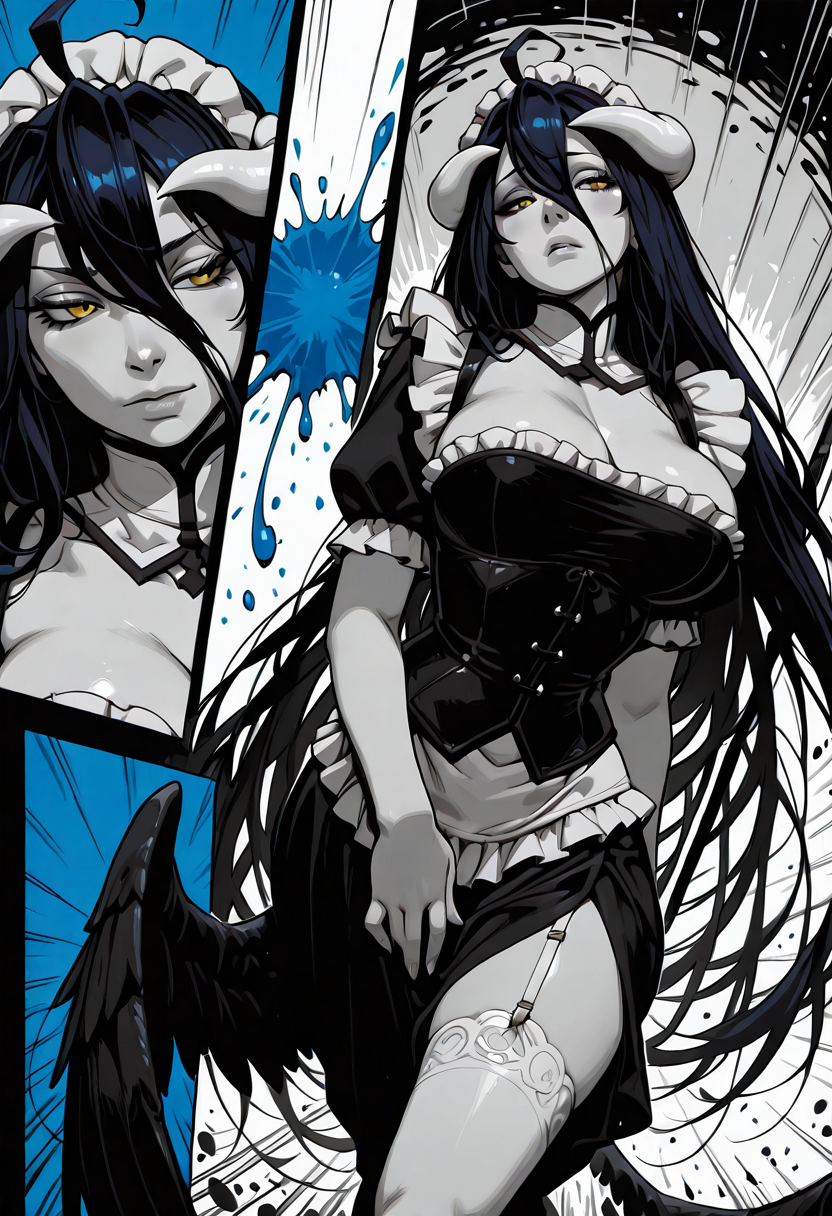 A6 Waifu Board Tied Comic Book Albedo
