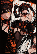 A6 Waifu Board Tied Comic Book Kurumi