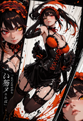A6 Waifu Board Tied Comic Book Kurumi
