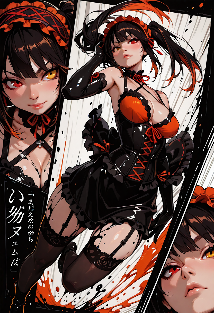 A6 Waifu Board Tied Comic Book Kurumi
