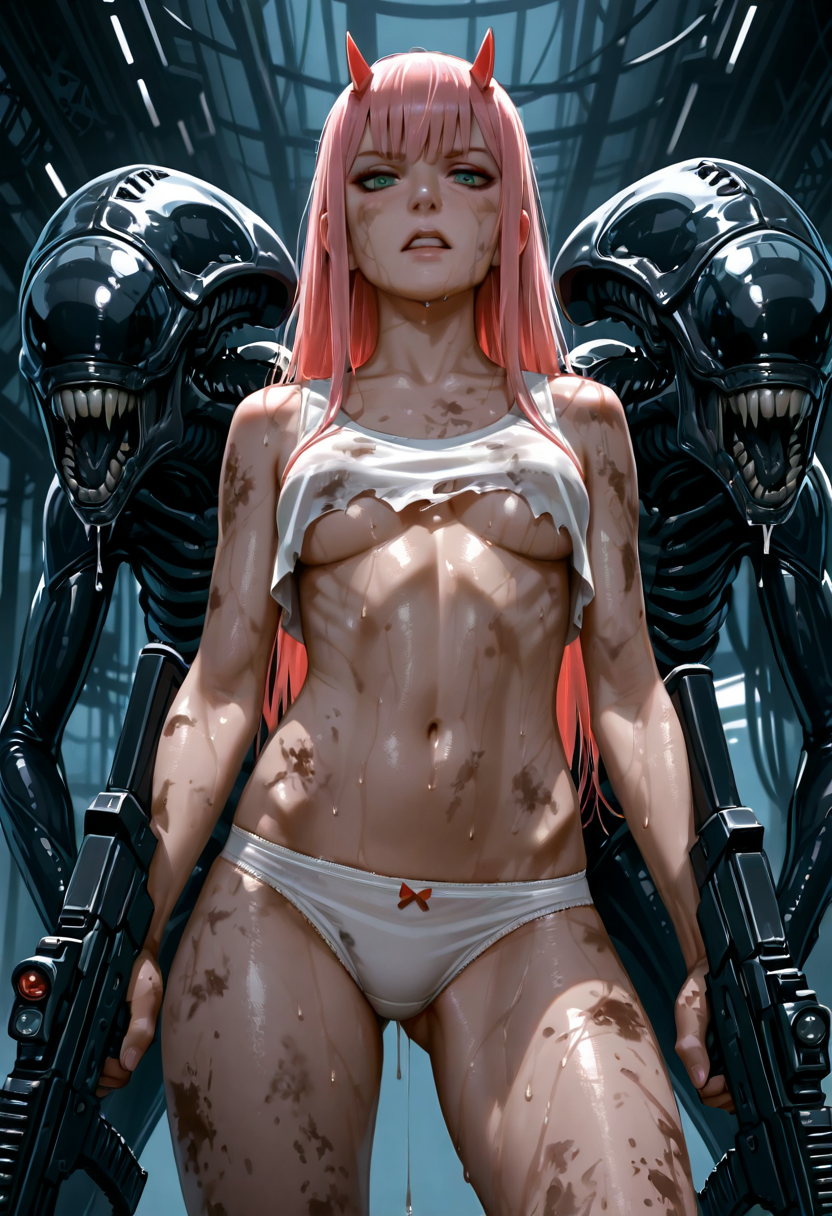 A6 Waifu Board Alien Zero Two
