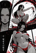 A6 Waifu Board Tied Comic Book Boa Hancock
