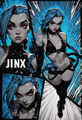 A6 Waifu Board Tied Comic Book Jinx