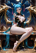 A6 Waifu Board Black Dragon Jinx
