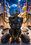 A6 Waifu Board Black Dragon Rem