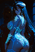 A6 Waifu Board Neon Albedo