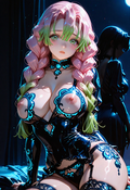 A6 Waifu Board Neon Mitsuri