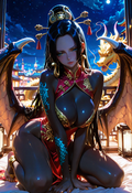 A6 Waifu Board Black Dragon Boa Hancock
