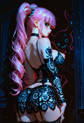 A6 Waifu Board Neon Perona