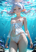 A6 Waifu Board Underwater Frieren
