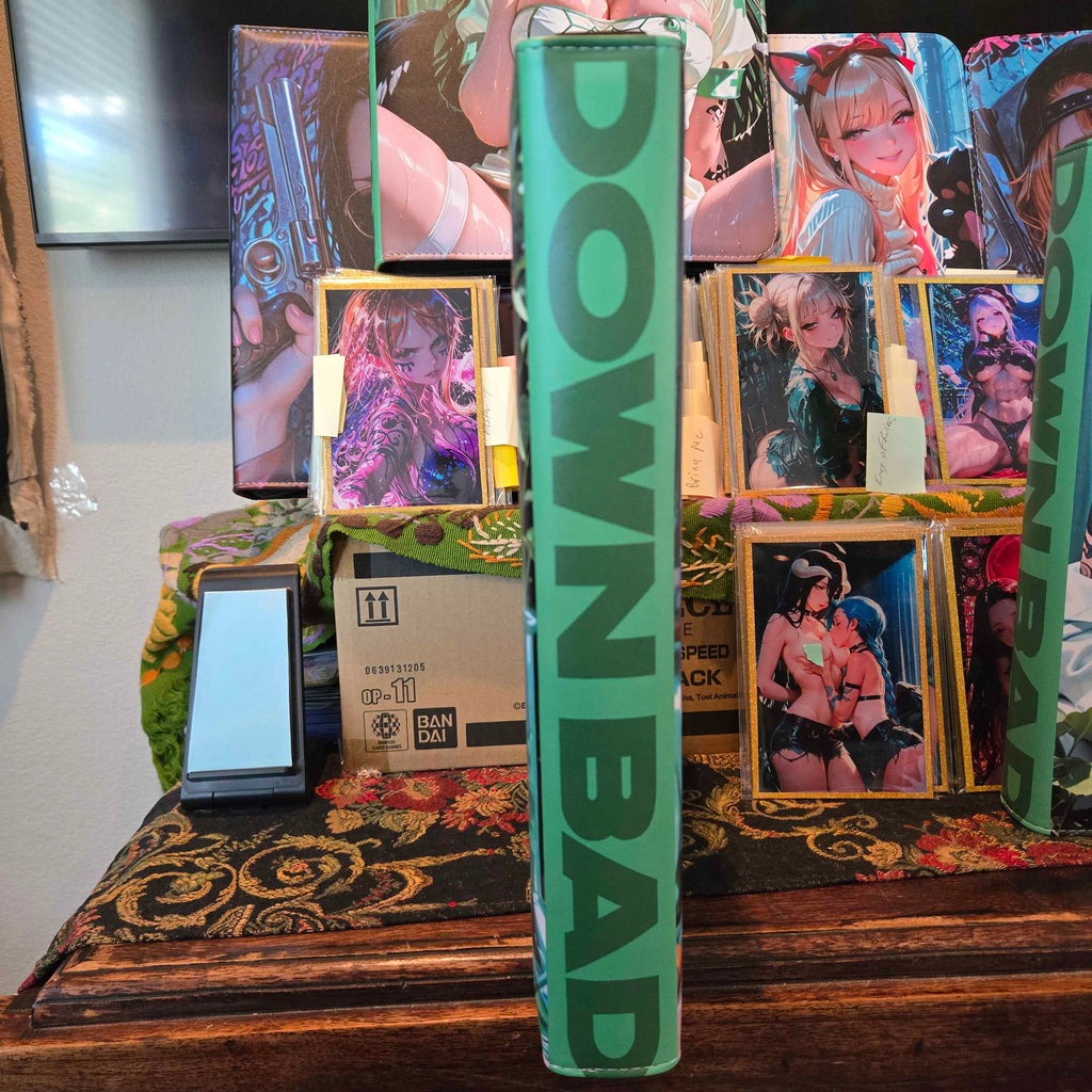 Down Bad Jinx N Marin Weed Doc Binder size a6 or TCG