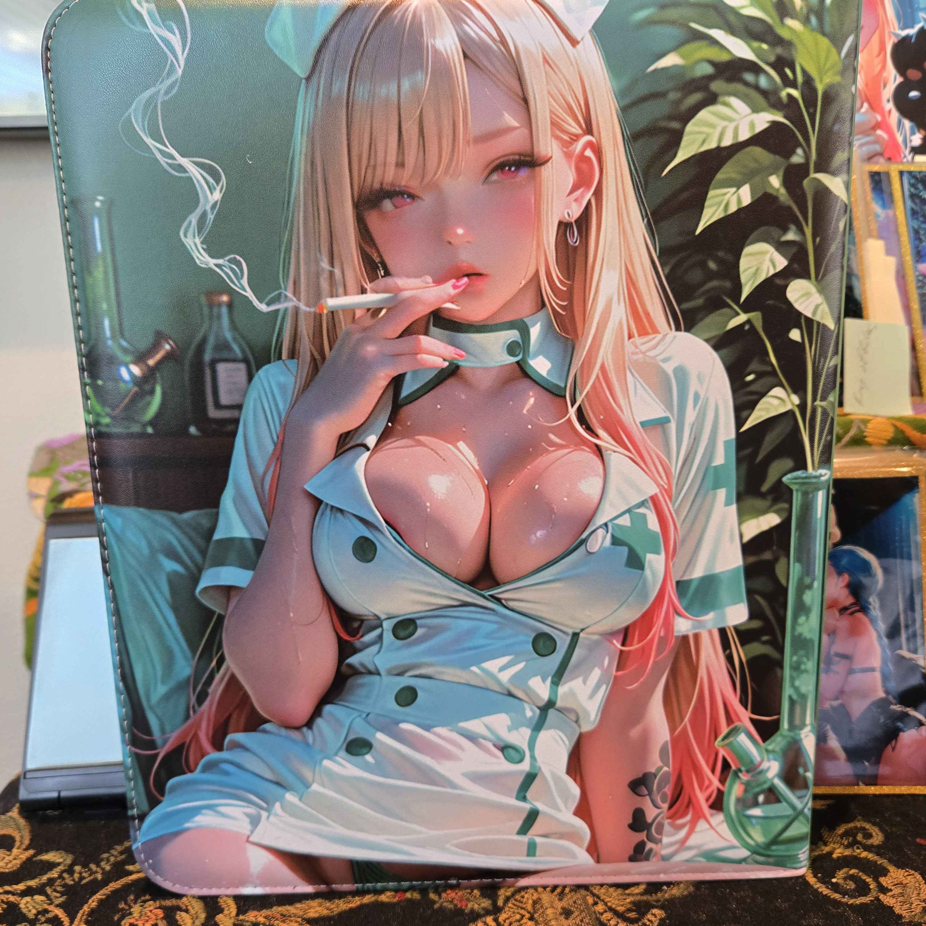 Down Bad Jinx N Marin Weed Doc Binder size a6 or TCG