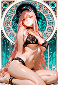 A6 Waifu Board 20's Zero Two