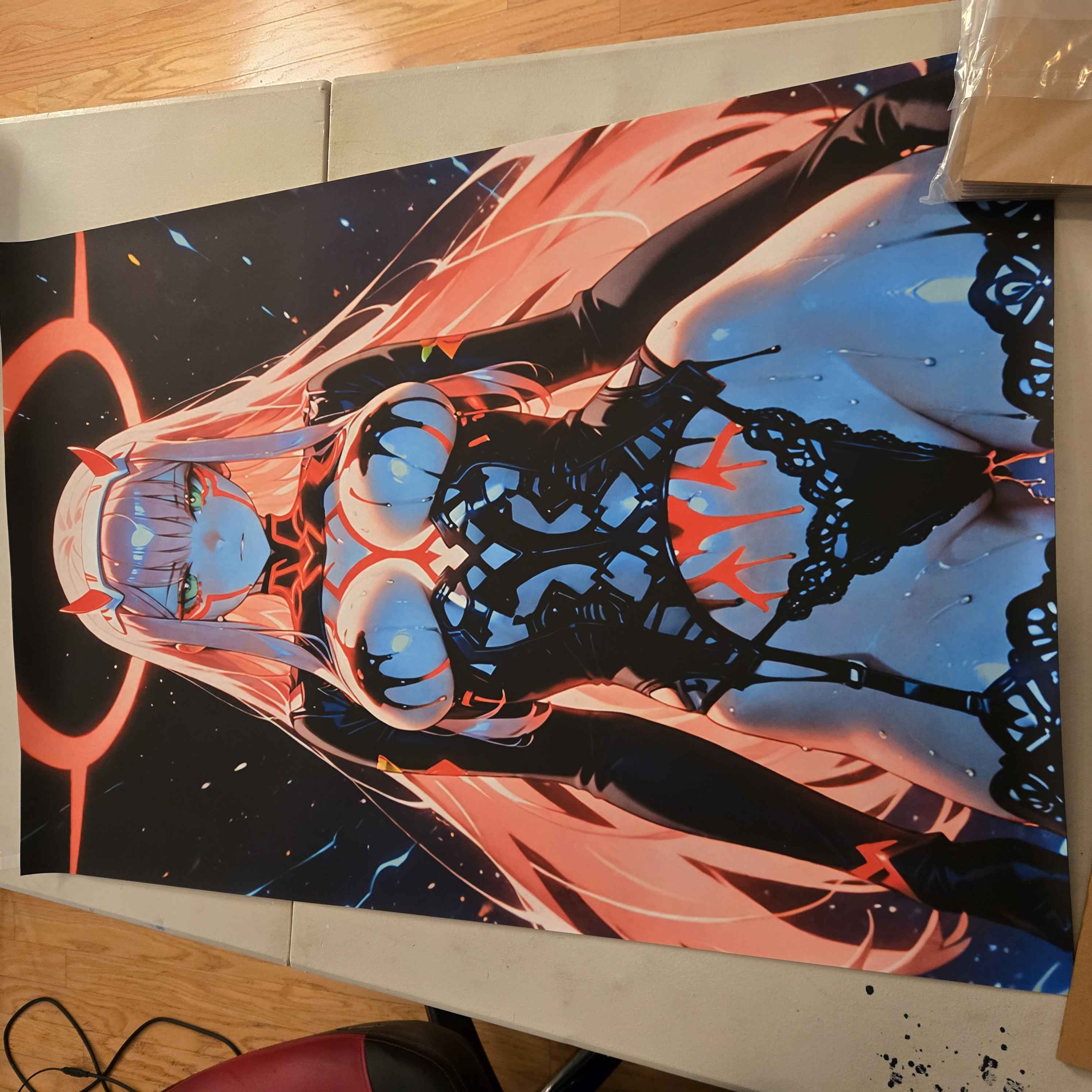 Down Bad Custom Zero Two Poster 24x36