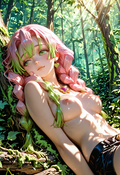 A6 Waifu Board Forest Mitsuri
