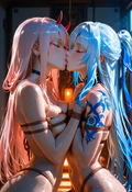 A6 Waifu Board Couples Night Zero Two n jingliu