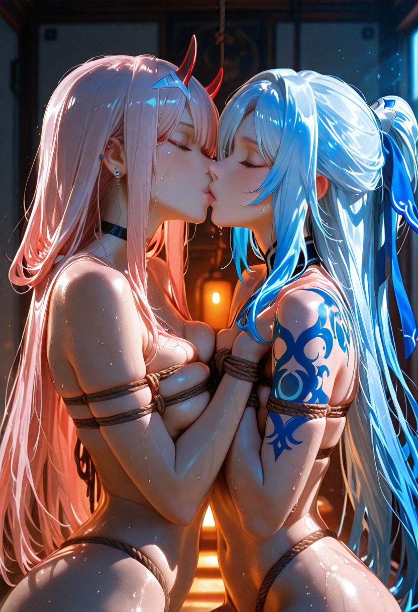A6 Waifu Board Couples Night Zero Two n jingliu
