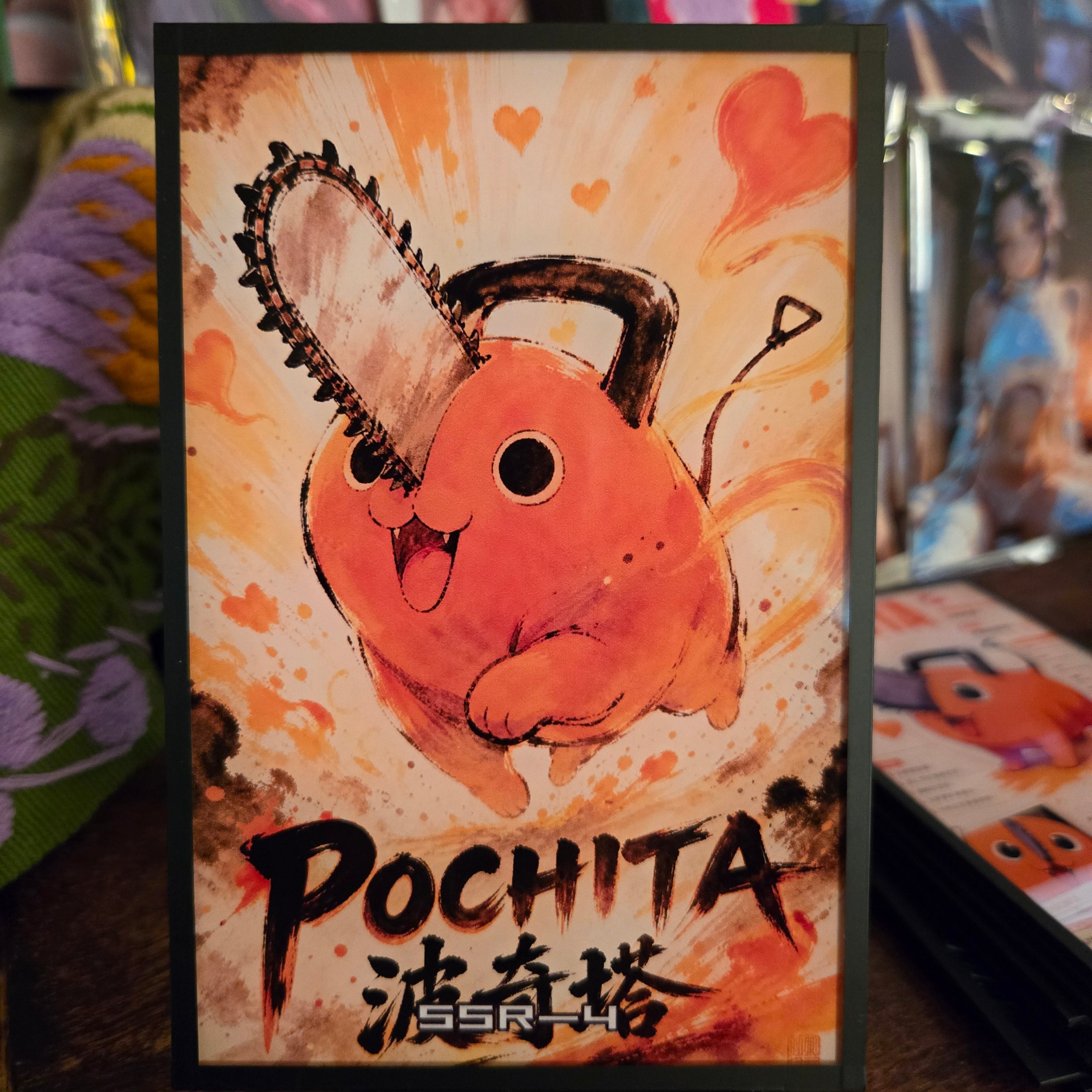A6 Waifu Board Chainsaw Man Pochita
