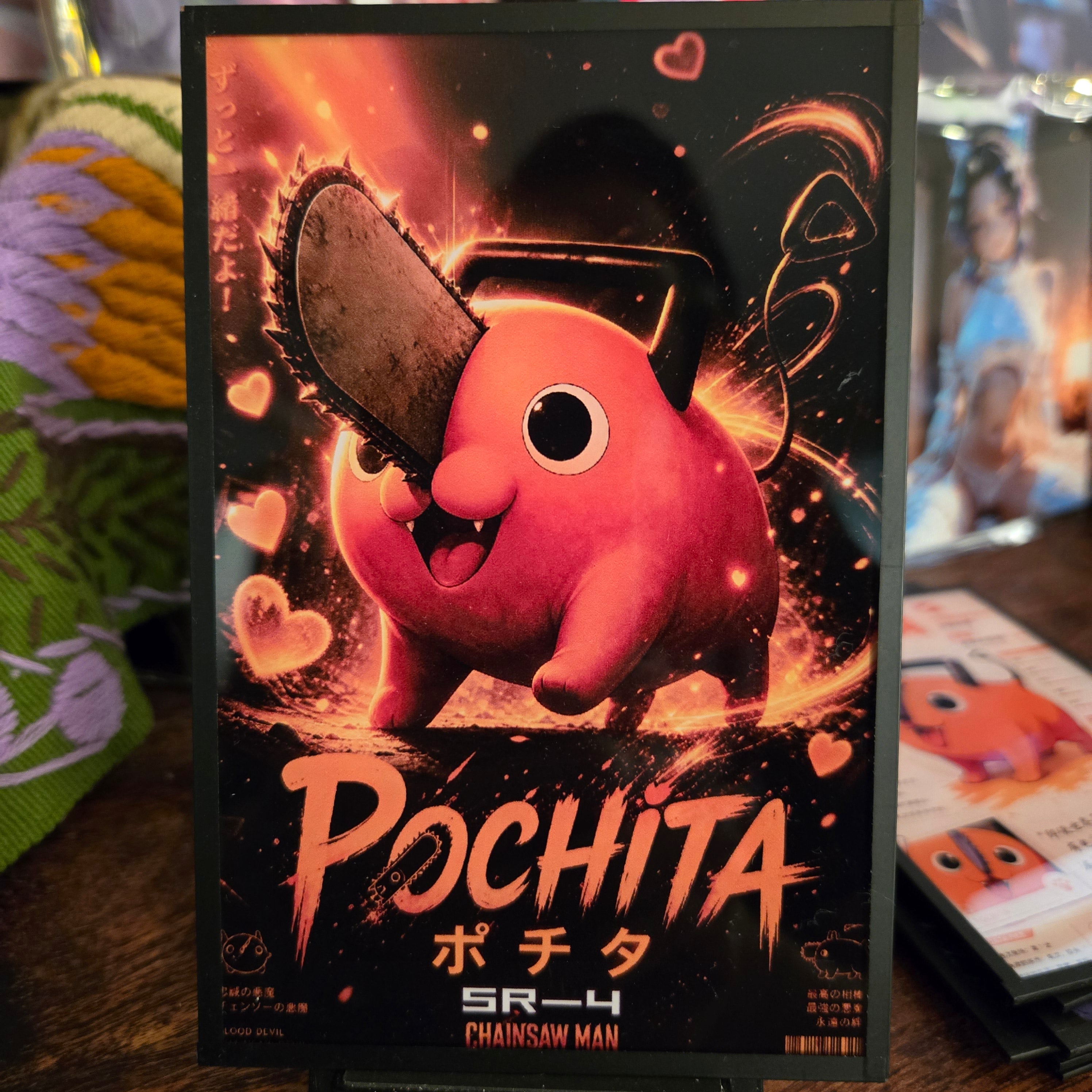 A6 Waifu Board Chainsaw Man Pochita