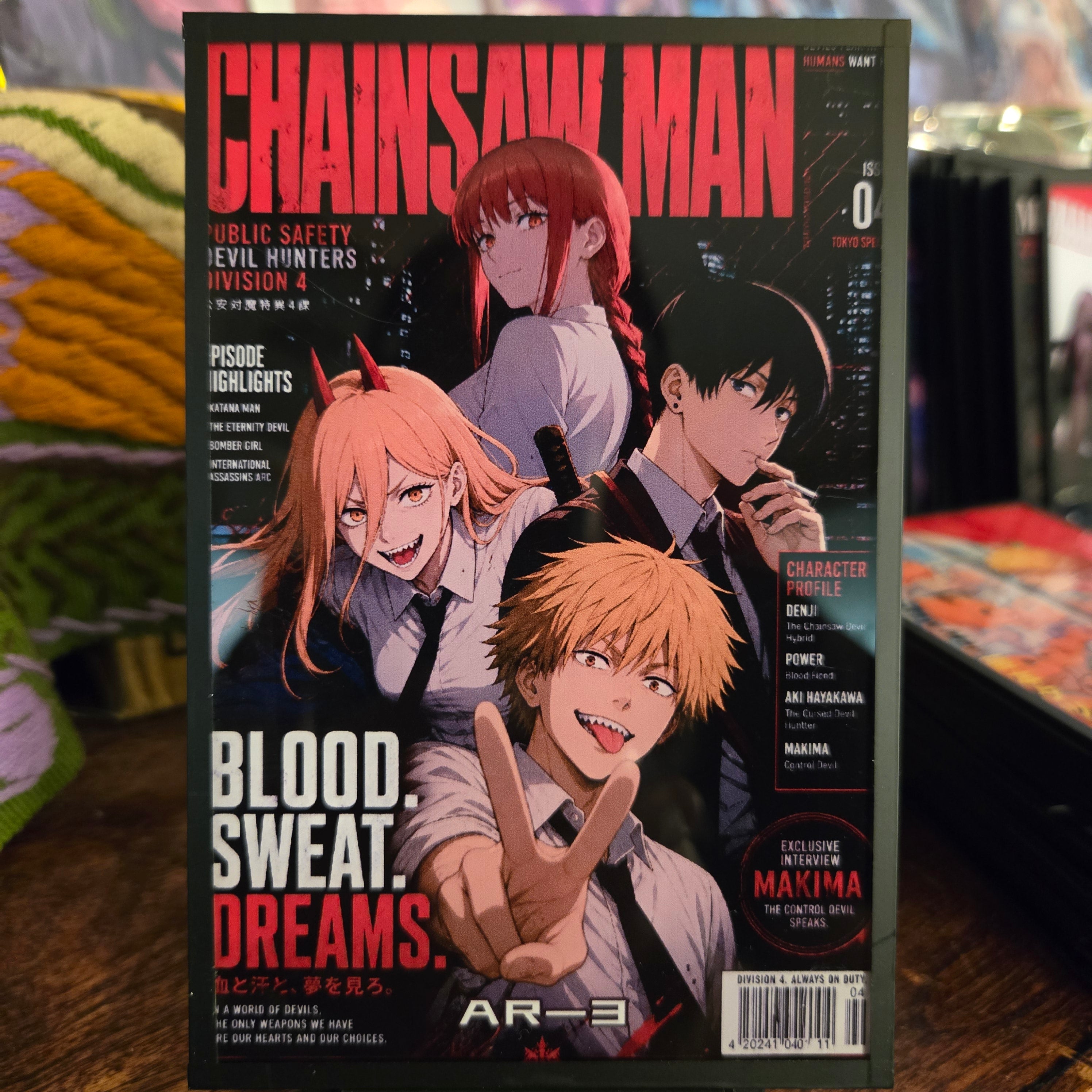 A6 Waifu Board Chainsaw Man Denji Power Makima Aki