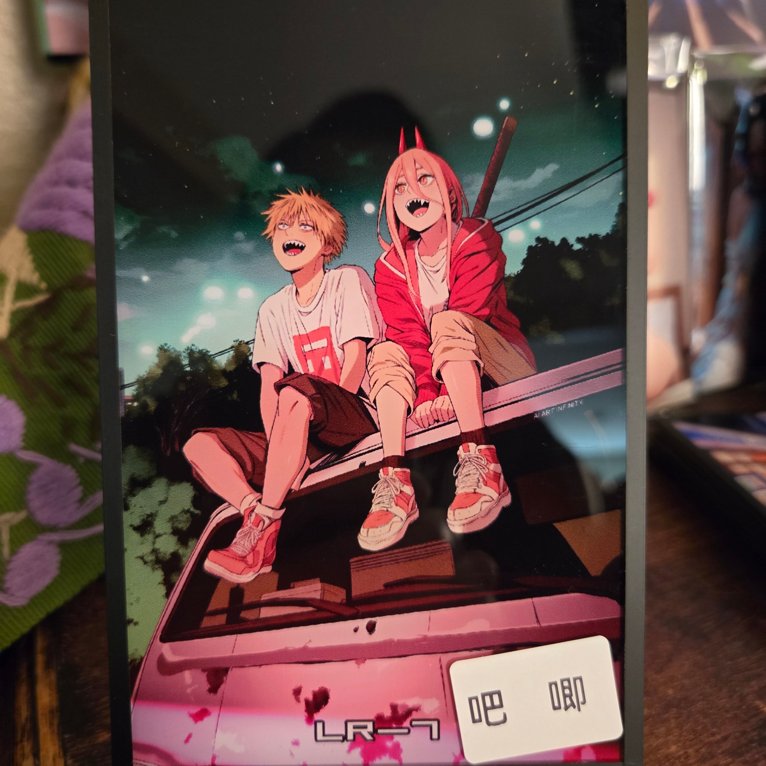 A6 Waifu Board Chainsaw Man Denji and Power