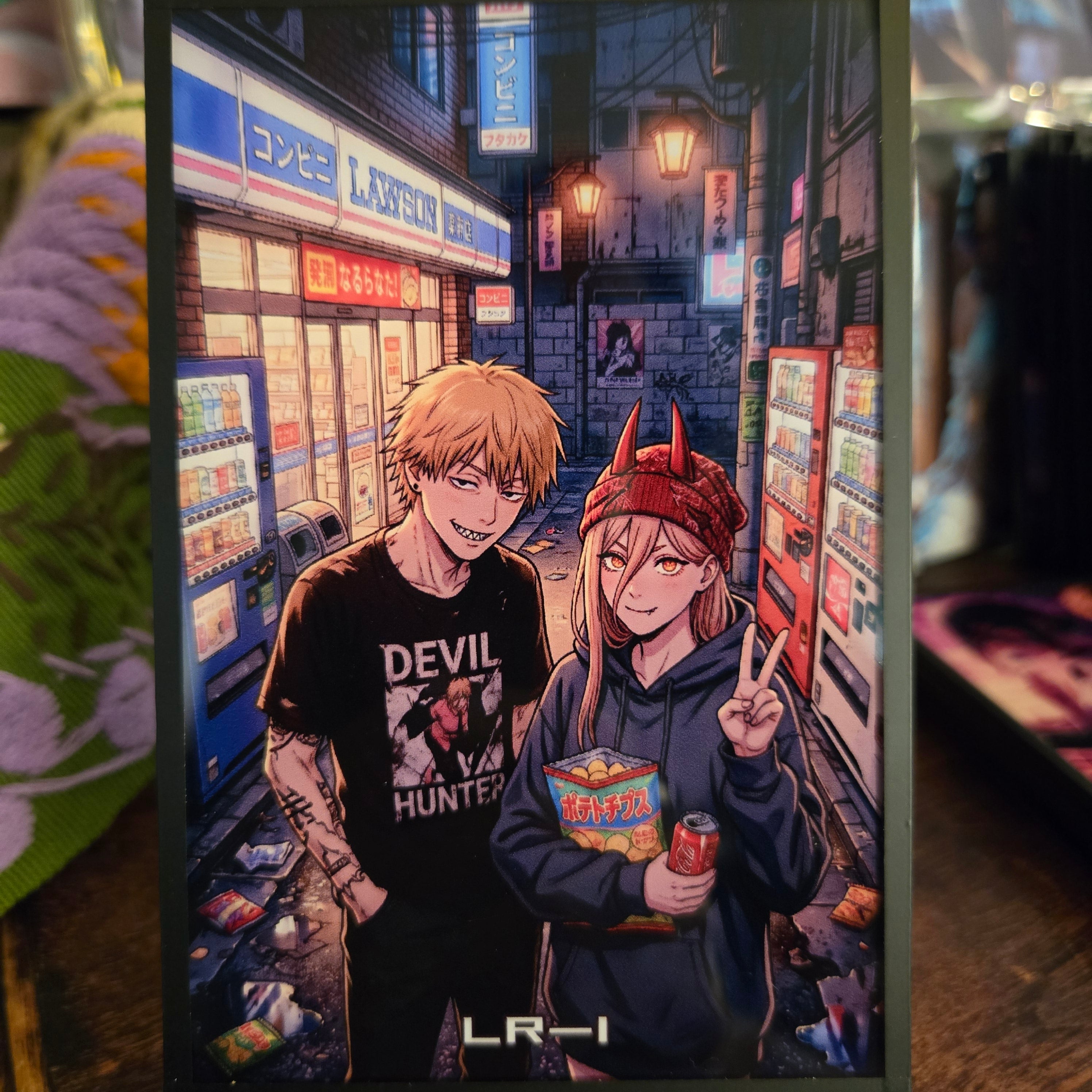 A6 Waifu Board Chainsaw Man Denji and Power