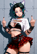 A6 Waifu Board Punk Rocker Shinobu