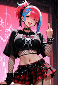 A6 Waifu Board Punk Rocker Rem