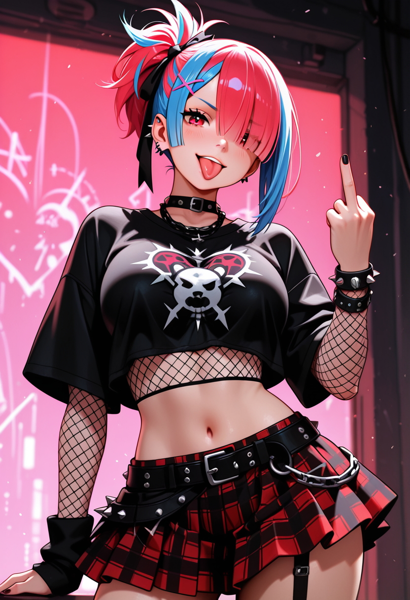 A6 Waifu Board Punk Rocker Rem