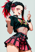 A6 Waifu Board Punk Rocker Nezuko