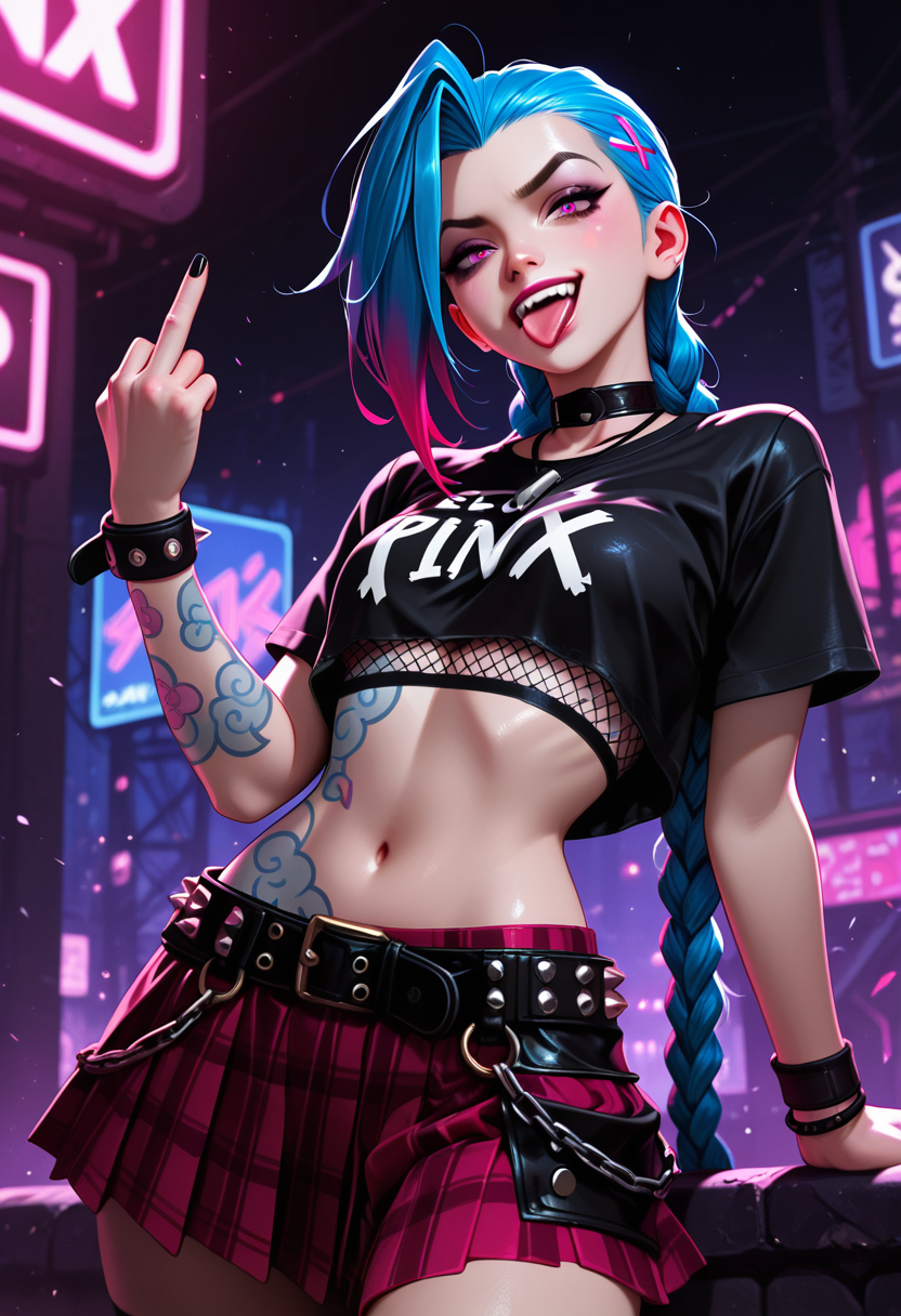 A6 Waifu Board Punk Rocker Jinx