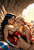 A6 Waifu Board Super Girl n Wonder Woman