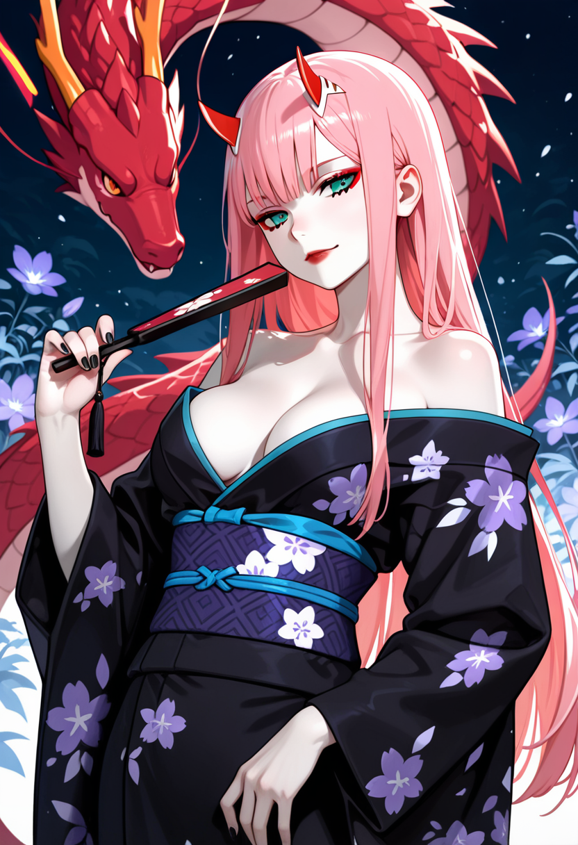 A6 Waifu Board Dragon Ladies  Zero Two
