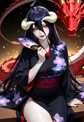 A6 Waifu Board Dragon Ladies Albedo