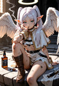 A6 Waifu Board Drunk Angel Frieren