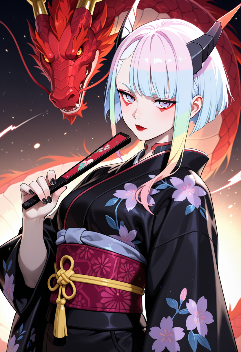A6 Waifu Board Dragon Ladies Cyber Lucy