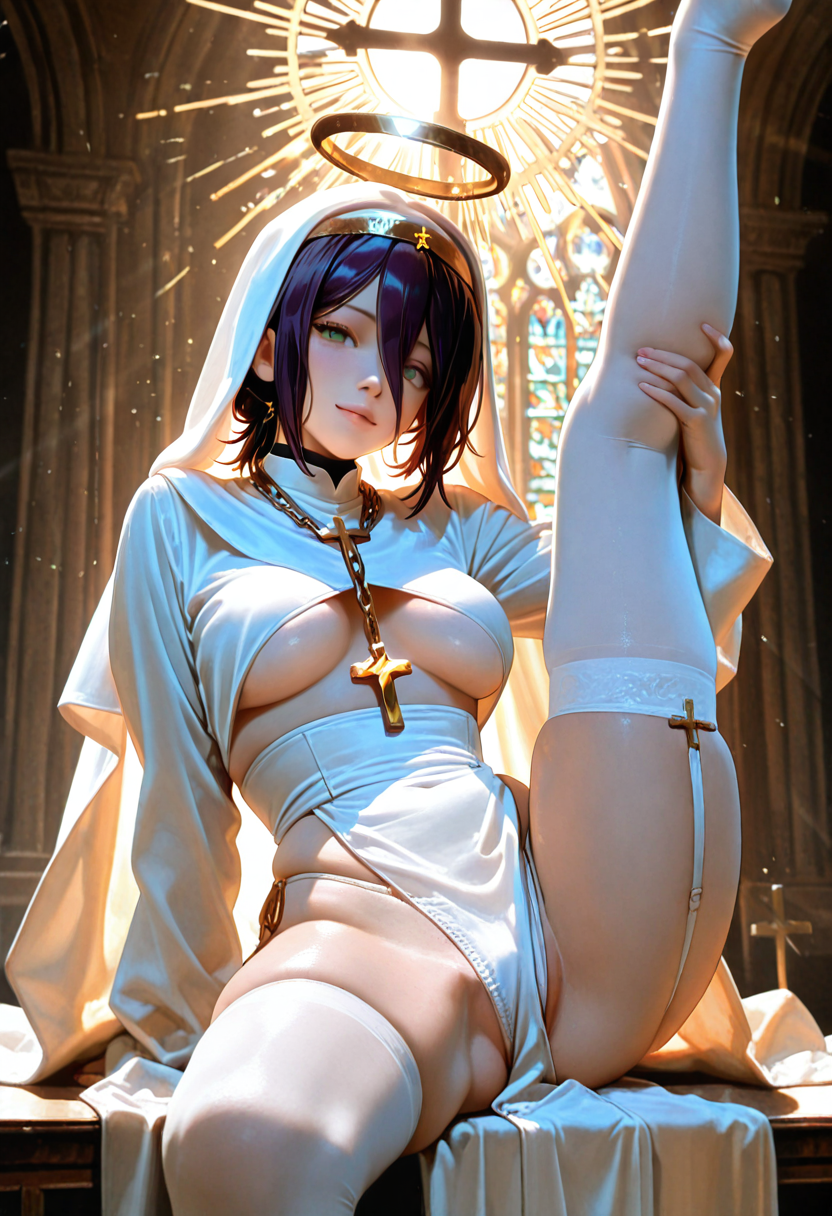 A6 Waifu Board White Nun Reze