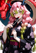 A6 Waifu Board Dragon Ladies Mitsuri