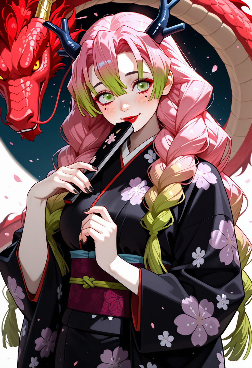 A6 Waifu Board Dragon Ladies Mitsuri