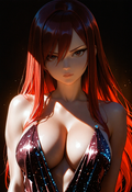 A6 Waifu Board Neon Classy Ladies Erza Scarlet