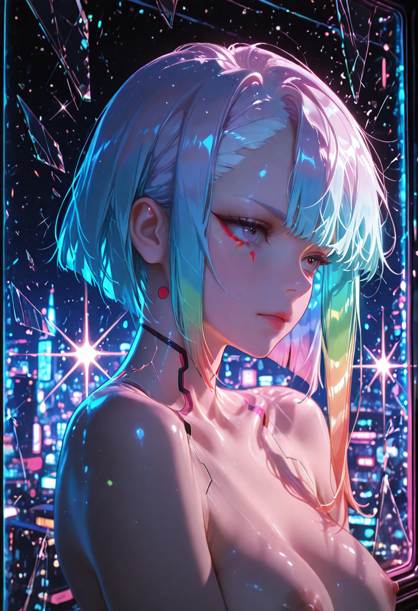 A6 Waifu Board Magic Glass Cyber Lucy