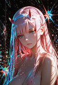 A6 Waifu Board Magic Glass Zero Two