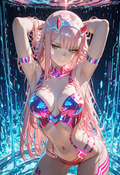 A6 Waifu Board Magic Glass Zero Two