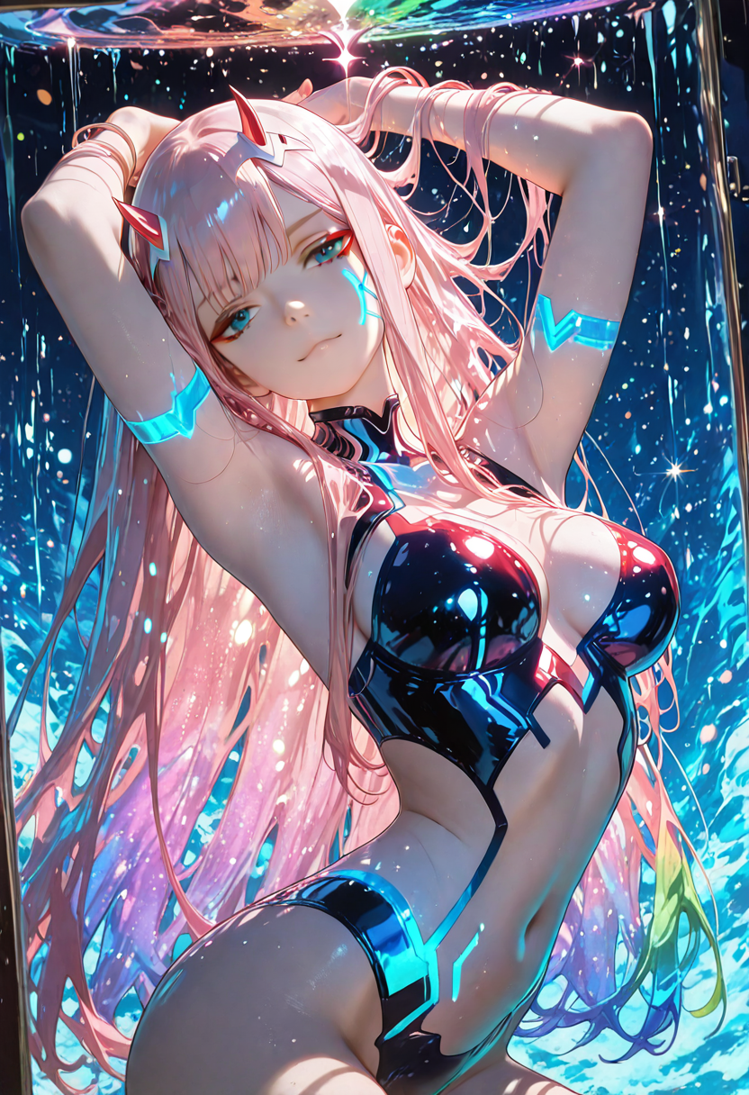 A6 Waifu Board Magic Glass Zero Two