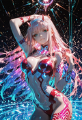 A6 Waifu Board Magic Glass Zero Two