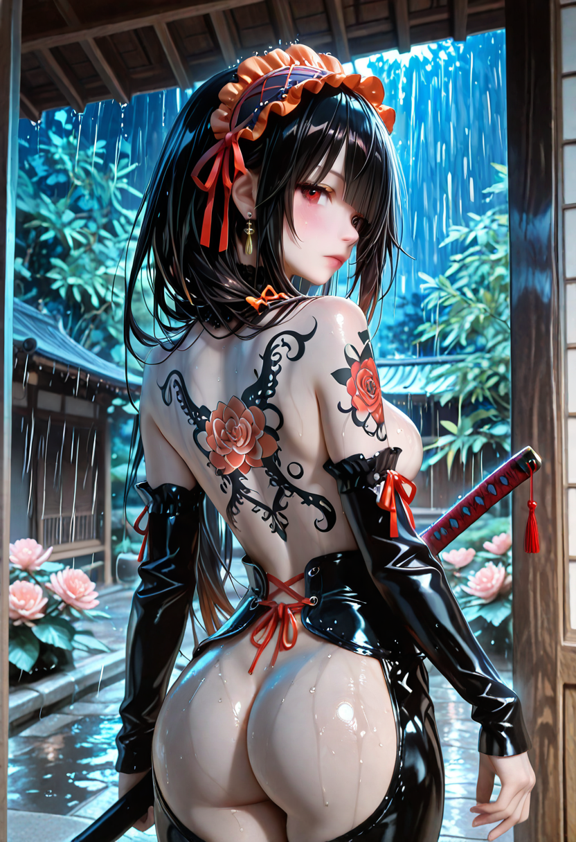 A6 Waifu Board Ass Out Ninja tokisaki_kurumi