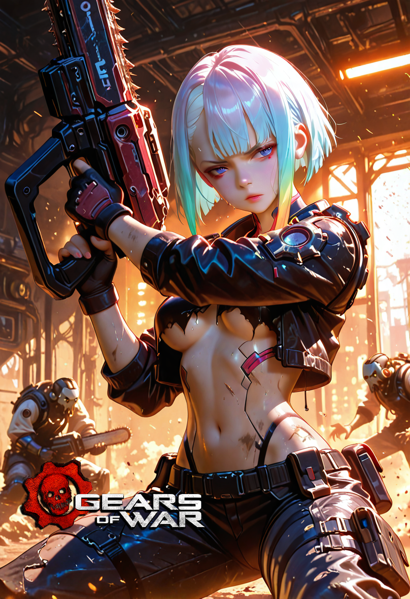 A6 Waifu Board Gears Cyber Lucy